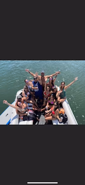 30' Suntracker Double Decker Party Boat with Bathroom, Slide & Captain 
