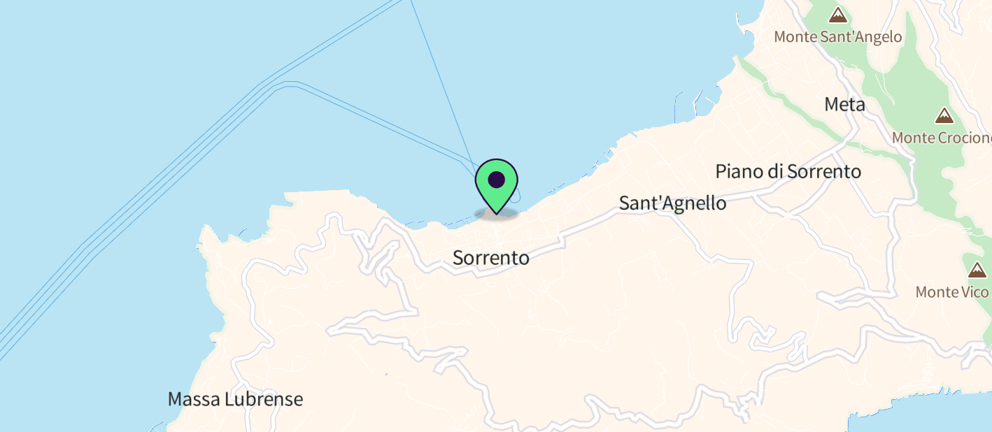 The boat's approximate location on a map