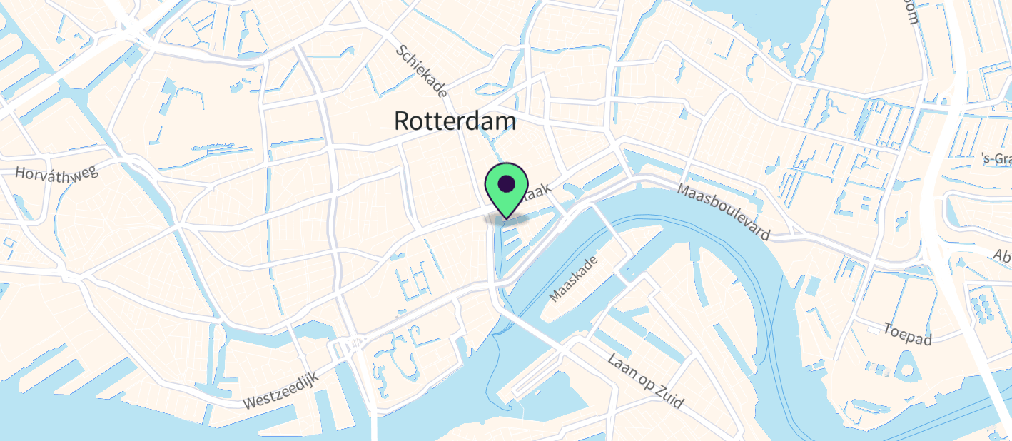 The boat's approximate location on a map