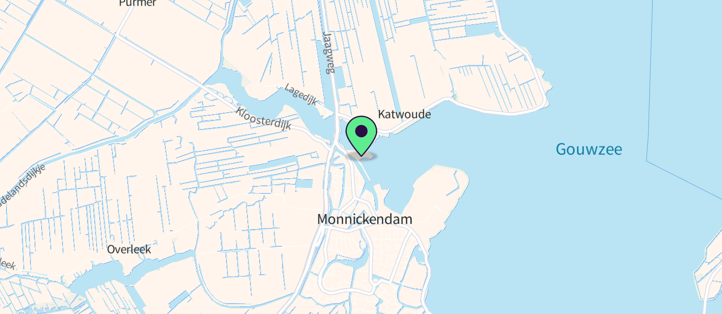 The boat's approximate location on a map