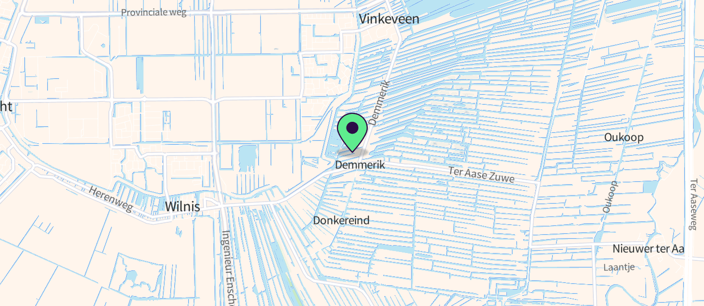 The boat's approximate location on a map
