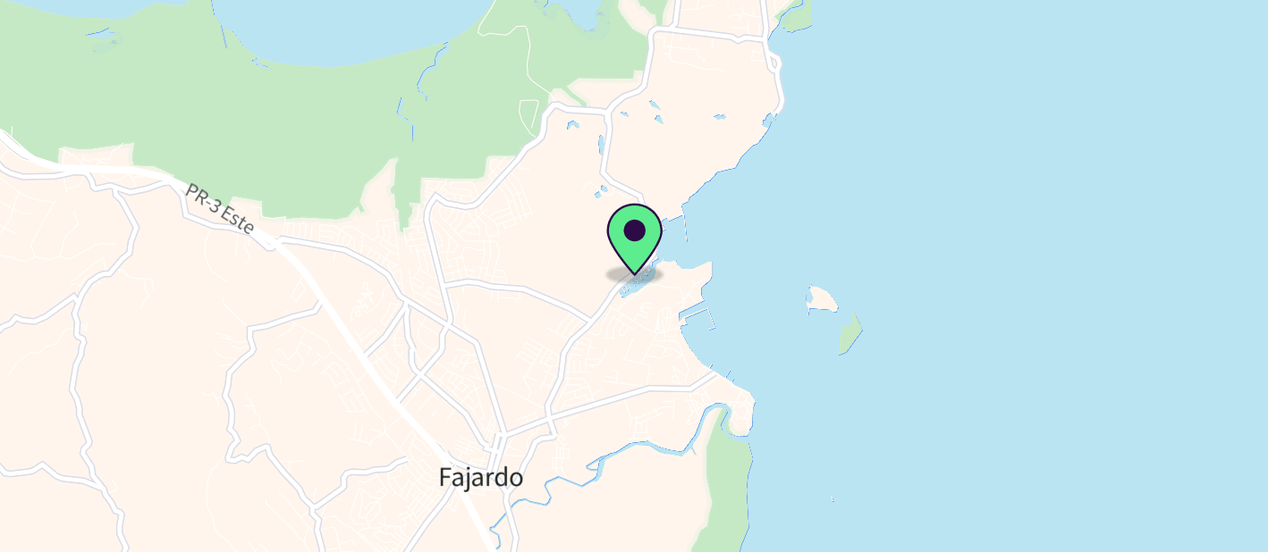 The boat's approximate location on a map