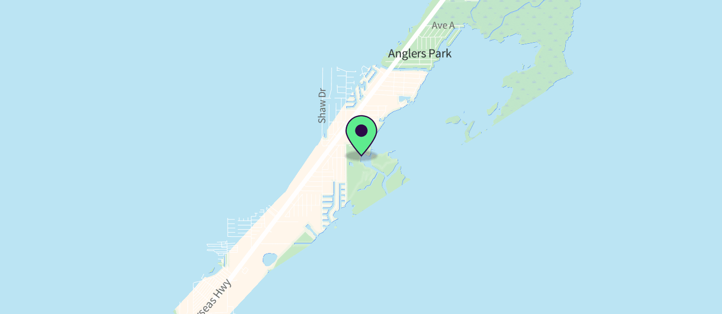 The boat's approximate location on a map