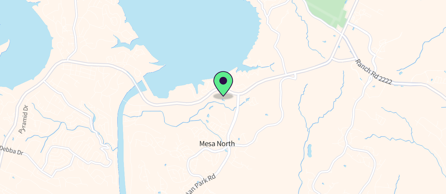 The boat's approximate location on a map