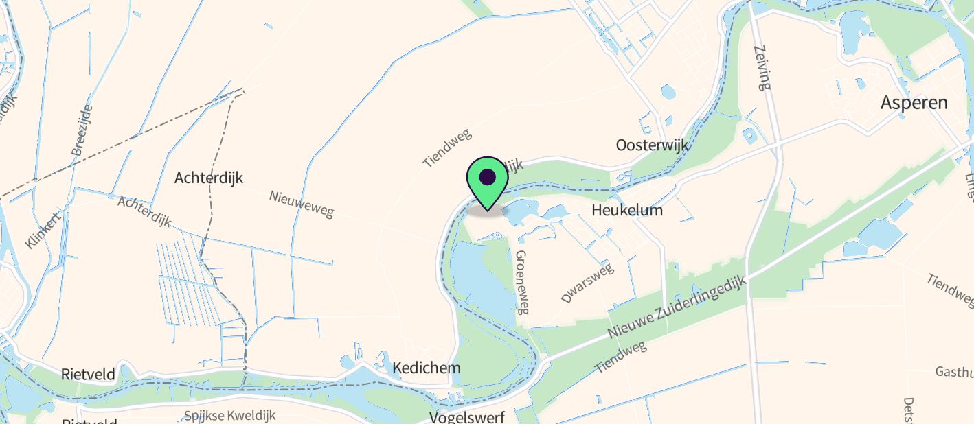 The boat's approximate location on a map